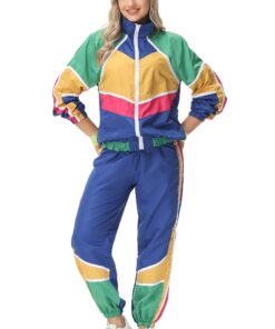 Survêtement rétro colorblock