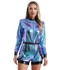 Combishort Futuriste Holographique