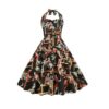 Robe pin-up western rétro noire
