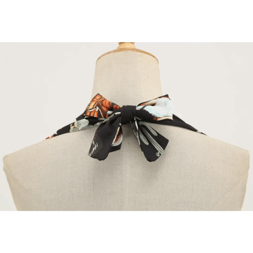 Robe pin-up western rétro noire