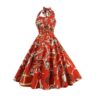 Robe pin-up rouge cowgirl show