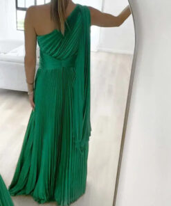 une Robe archa plissée soleil