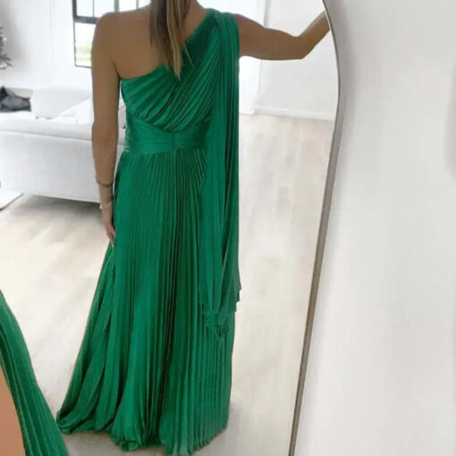 une Robe archa plissée soleil
