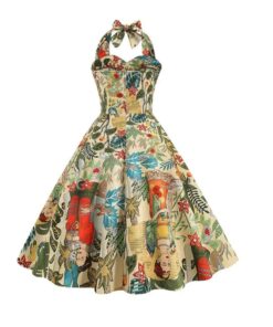 Robe pin-up frida jungle