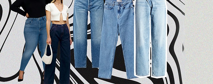 Jeans taille haute années 80 – Coupe droite, denim vintage et silhouettes féminines inspirées de la mode rétro