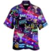 Chemise Année 80 Happy Hour Néon
