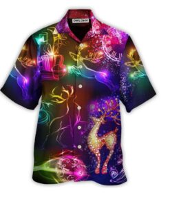 Chemise Année 80 Noël Néon