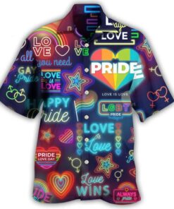 Chemise Année 80 Pride Néon