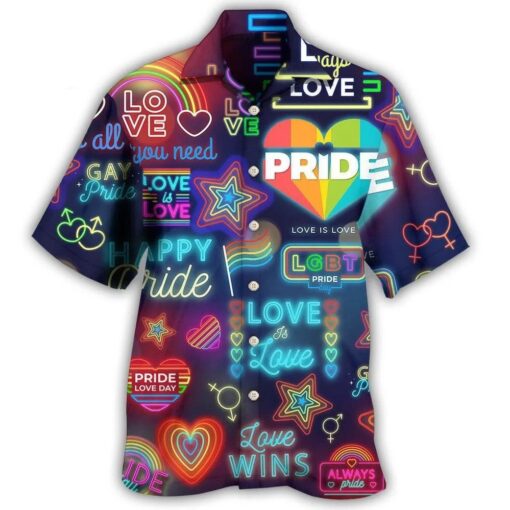 Chemise Année 80 Pride Néon