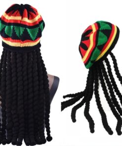 Bonnet Rasta Dreadlocks Tricolore