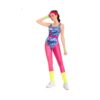 Tenue fitness année 80 neon
