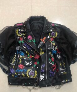 Veste année 80 punk rebelle