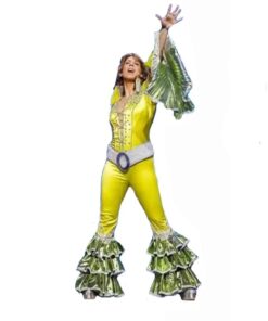 Tenue Disco ABBA Jaune Fluo