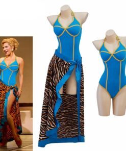 Maillot Glam Jungle Turquoise & Jupe Léopard