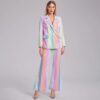 Tailleur Arc-en-Ciel Pastel Irisé