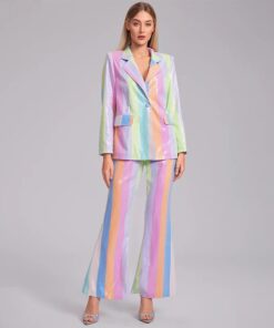 Tailleur Arc-en-Ciel Pastel Irisé