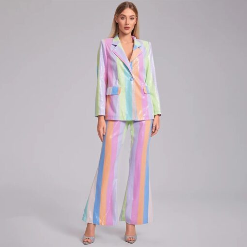 Tailleur Arc-en-Ciel Pastel Irisé