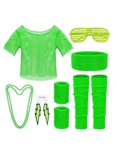 Ensemble fluo année 80 femme