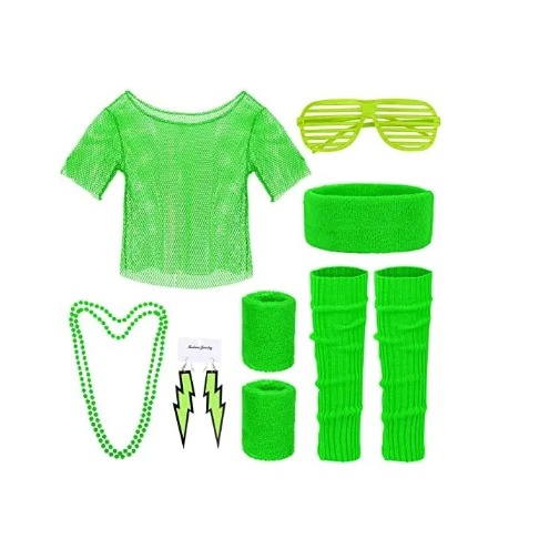 Ensemble fluo année 80 femme