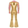 Combinaison Disco Homme Dorée & Psyché Rose