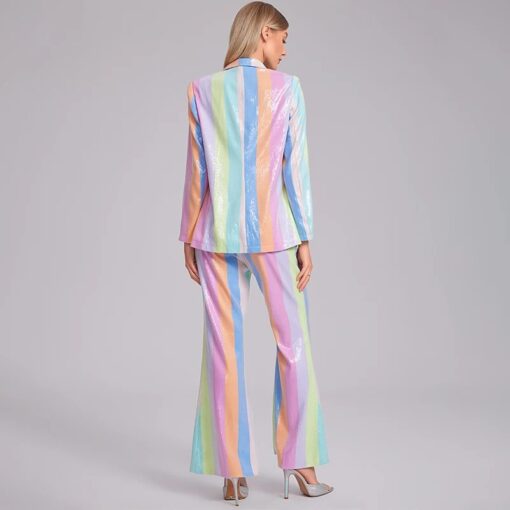 Tailleur Arc-en-Ciel Pastel Irisé