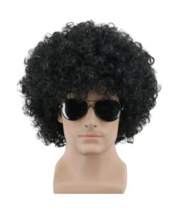 Perruque Afro Homme Noire Deluxe