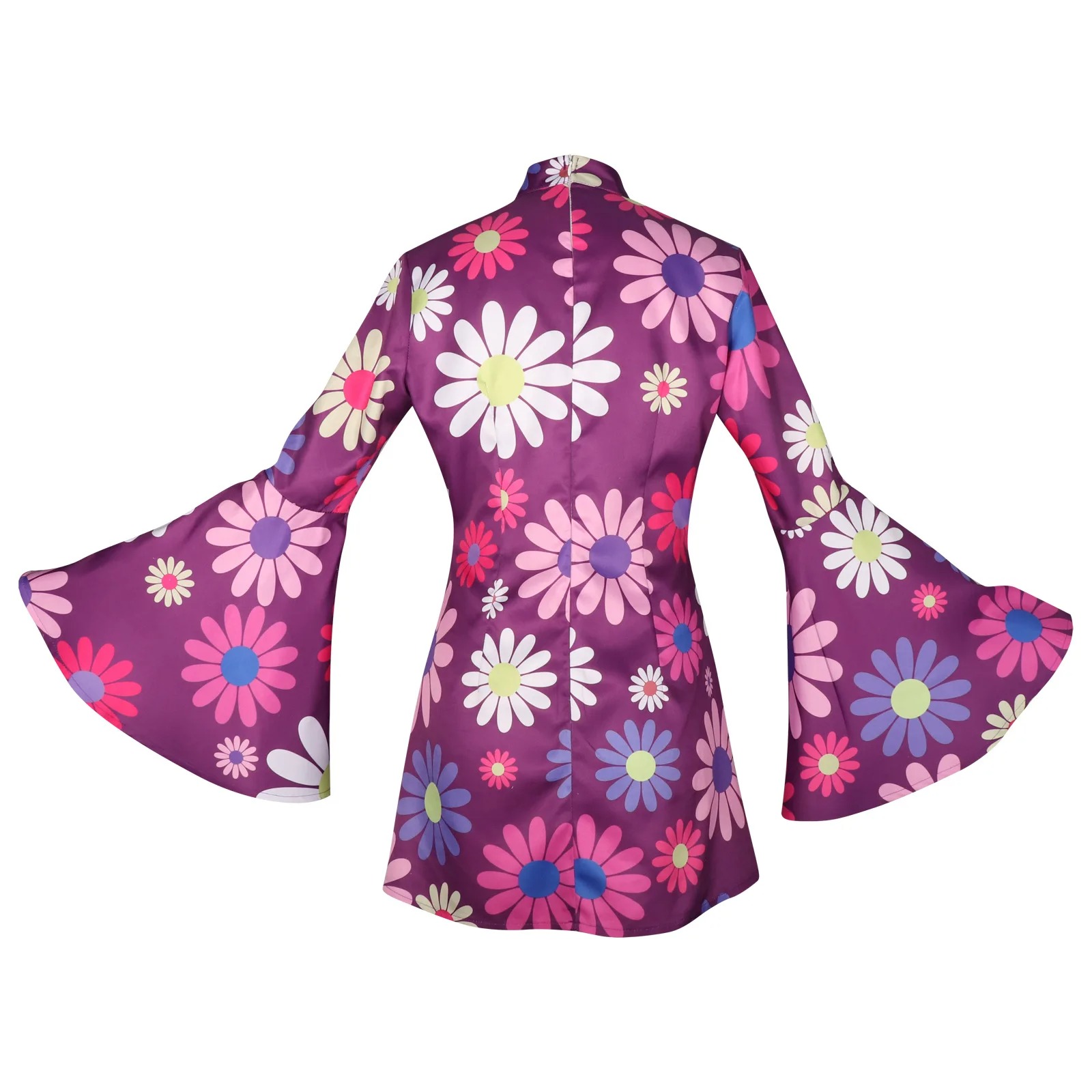 Robe année 80 fleurs psychédéliques