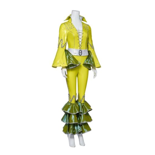 Tenue Disco ABBA Jaune Fluo