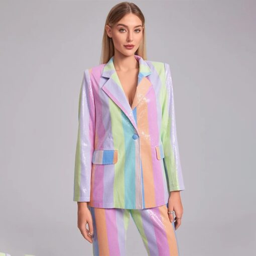 Tailleur Arc-en-Ciel Pastel Irisé