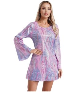 Robe Mini Disco Galaxy Rose & Lavande
