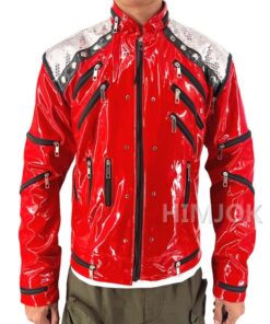 Veste Rouge Zippée Années 80