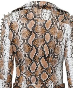 dos de la Veste année 80 python cloutée