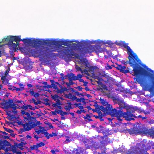 tissu de la Robe Glam Chromatique à Sequins