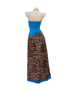 Maillot Glam Jungle Turquoise & Jupe Léopard