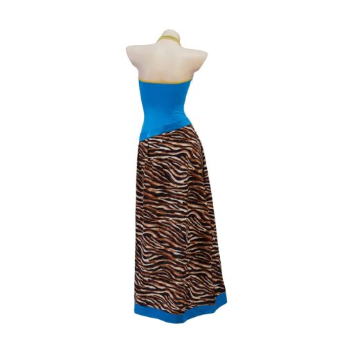 Maillot Glam Jungle Turquoise & Jupe Léopard