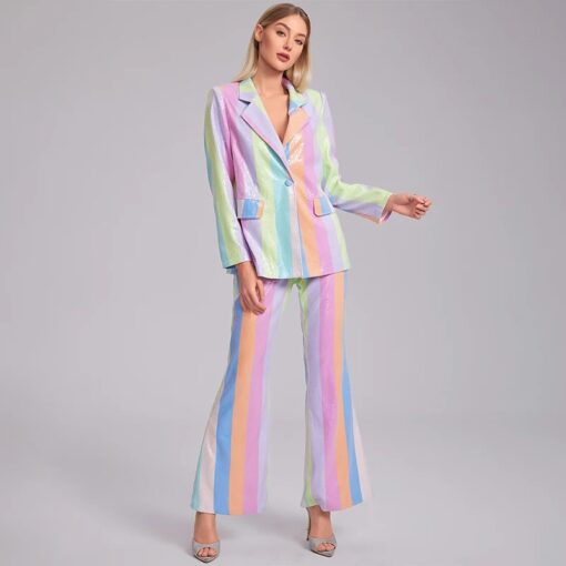 Tailleur Arc-en-Ciel Pastel Irisé