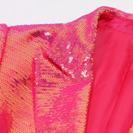 Tailleur Pailleté Fuchsia Flamme