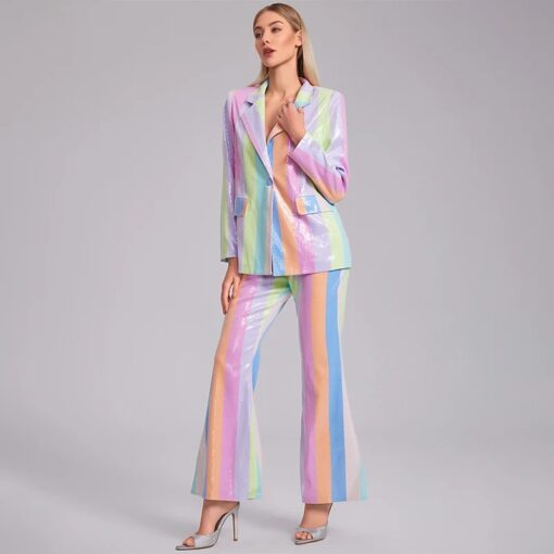 Tailleur Arc-en-Ciel Pastel Irisé