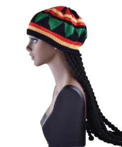 Bonnet Rasta Dreadlocks Tricolore
