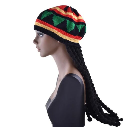 Bonnet Rasta Dreadlocks Tricolore