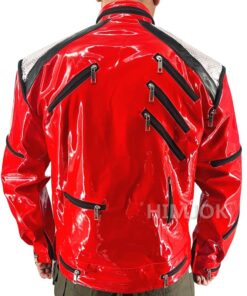Veste Rouge Zippée Années 80