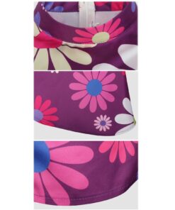 Robe année 80 fleurs psychédéliques