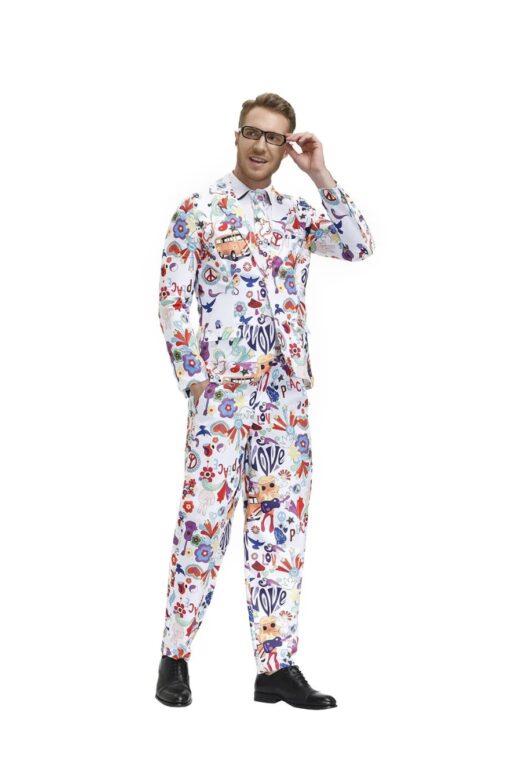 Costume Psychédélique Blanc Peace & Love