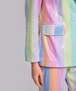 Tailleur Arc-en-Ciel Pastel Irisé