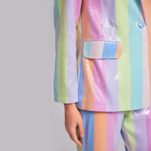 Tailleur Arc-en-Ciel Pastel Irisé