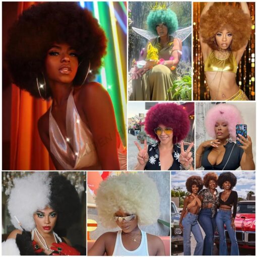 Perruque Afro Color Pop
