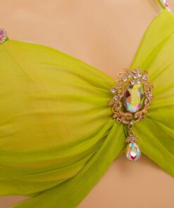 le soutient gorge du Costume année 80 diva pop verte