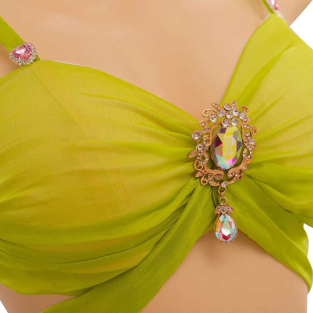 le soutient gorge du Costume année 80 diva pop verte