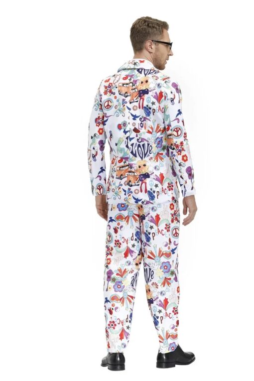 Costume Psychédélique Blanc Peace & Love