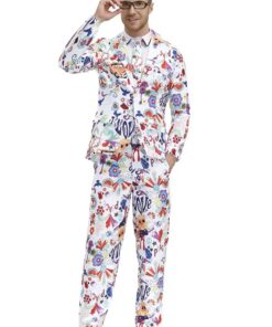 Costume Psychédélique Blanc Peace & Love